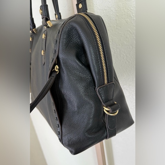 Lodis San Tropez Leather Handbag with Gold Hardware + Wallet - Picture 5 of 16